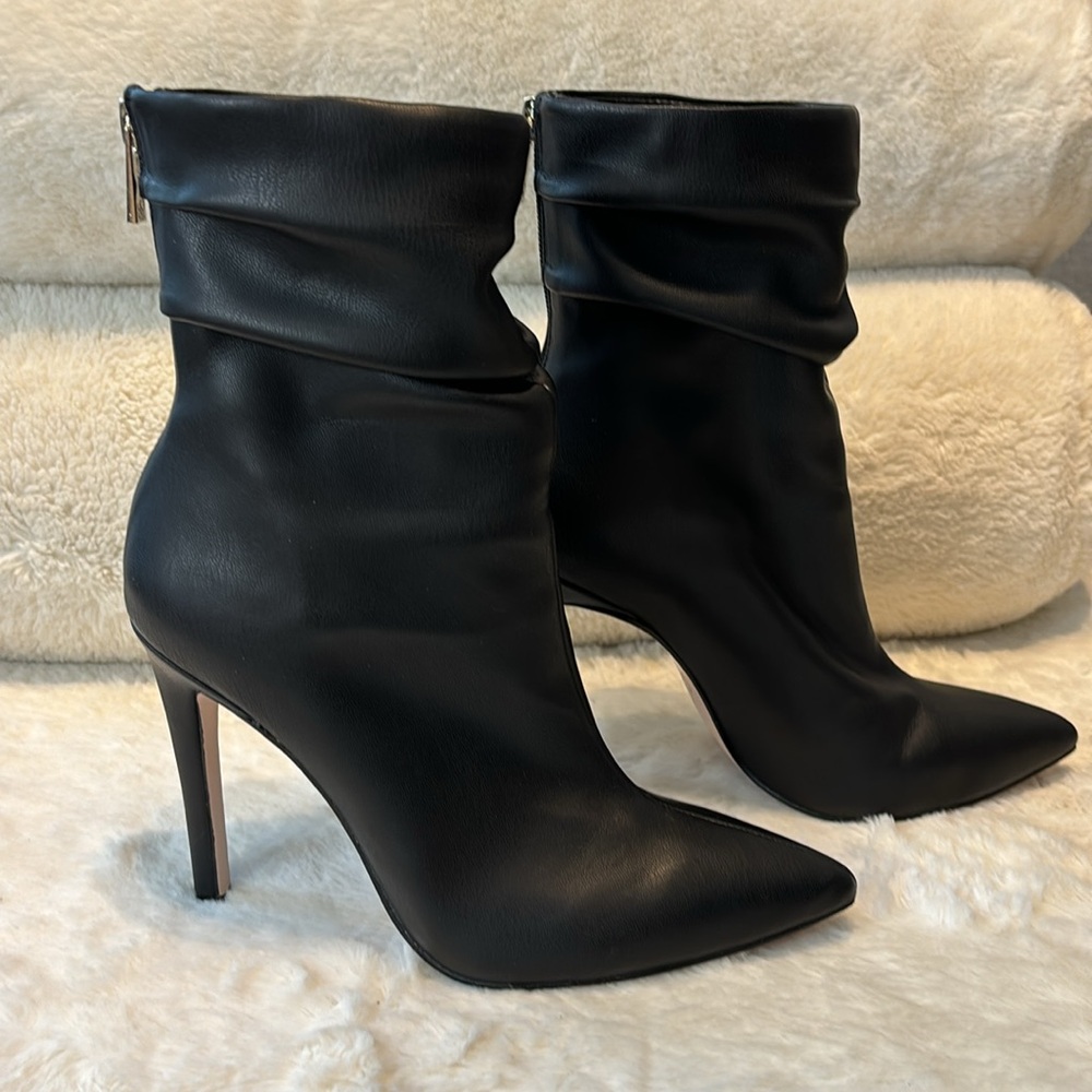 Jessica Simpson Sleek Black Ankle Booties